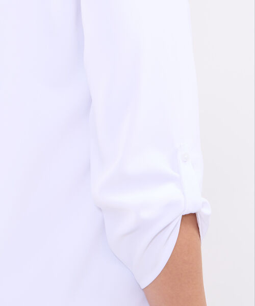 Blusa manga 3/4 unicolor para mujer