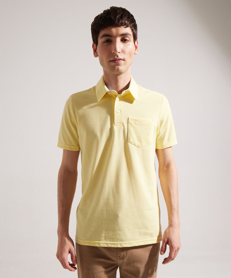 Polo Cuello Duro Con Bolsillo