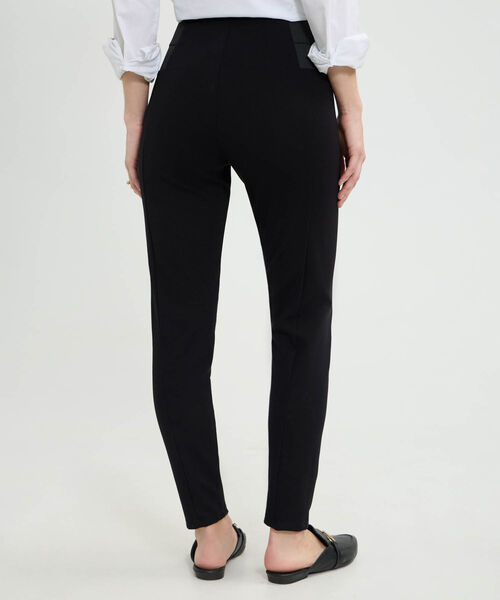 Leggins Unicolor Con Elastico En Costados