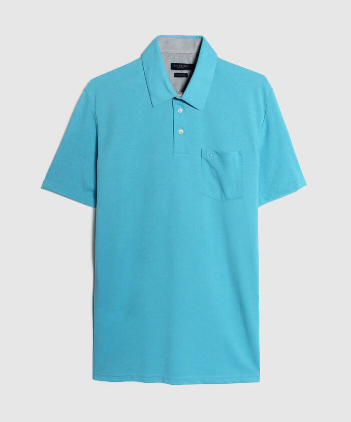 Polo Cuello Duro Con Bolsillo