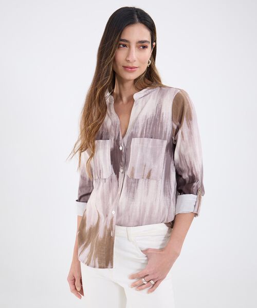 Blusa Estampada Manga Larga image number null