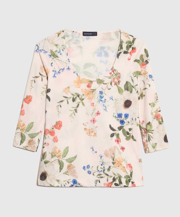 Camiseta Manga &frac34; Estampada