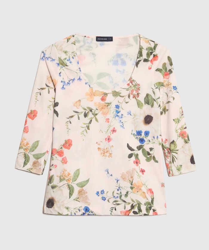 Camiseta Manga ¾ Estampada