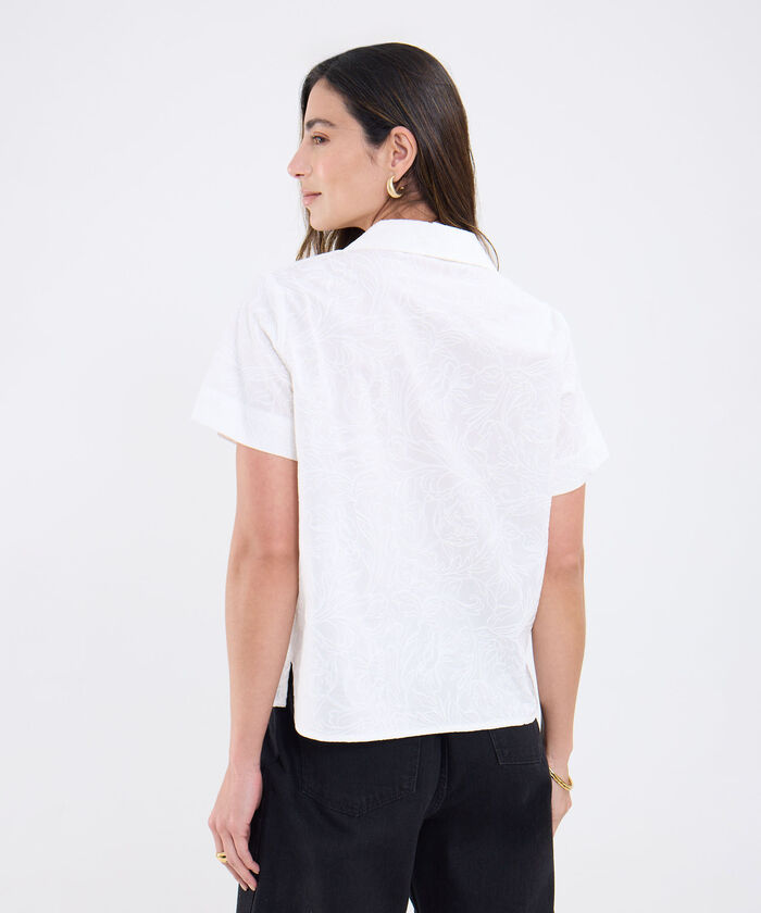 Camisa Estampada Manga Corta