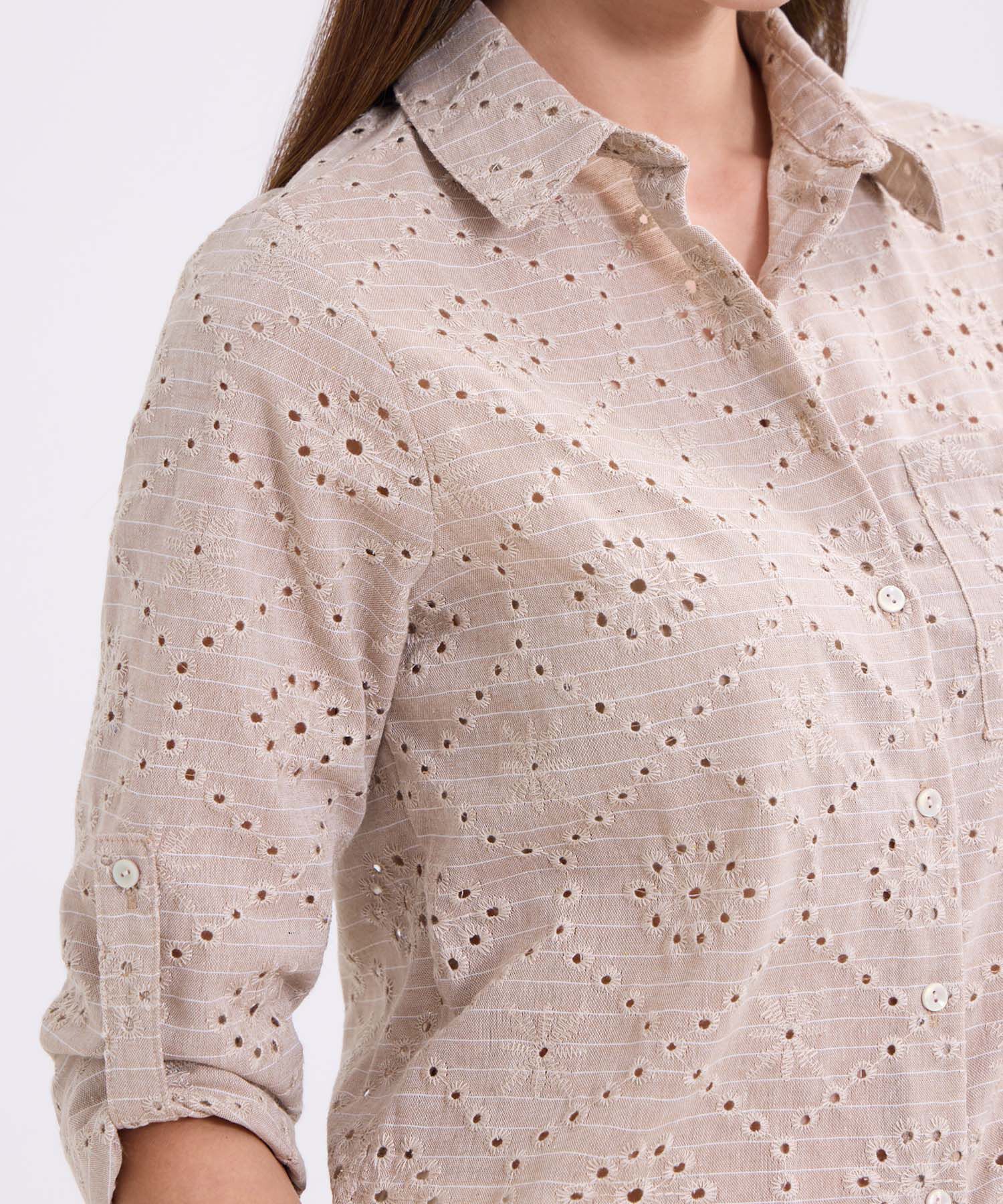 Camisa manga larga para mujer