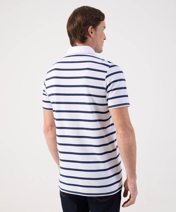 Polo a Rayas Cl&aacute;sico con Bolsillo Para Hombre