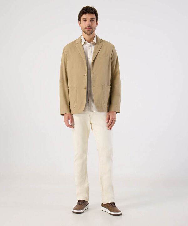 Blazer Con Bolsillos Para Hombre