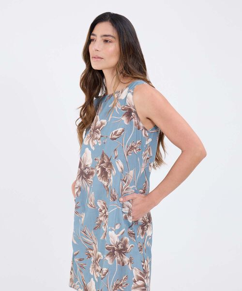 Vestido Con Estampado Floral Manga Sisa image number null