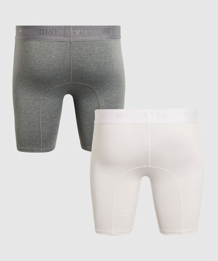Pack X2 Boxer Para Hombre De Diseño Largo En Lycra-Algodón