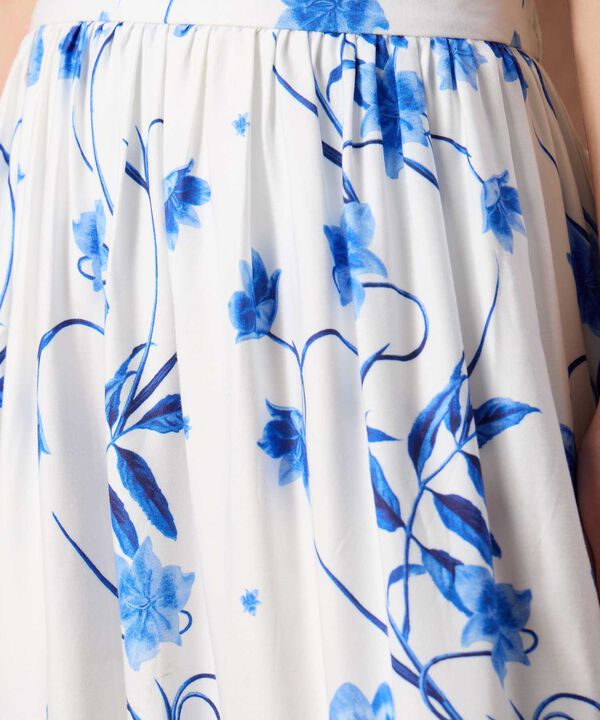 Falda Midi Estampada Para Mujer Dise&ntilde;o Floral Veraniego