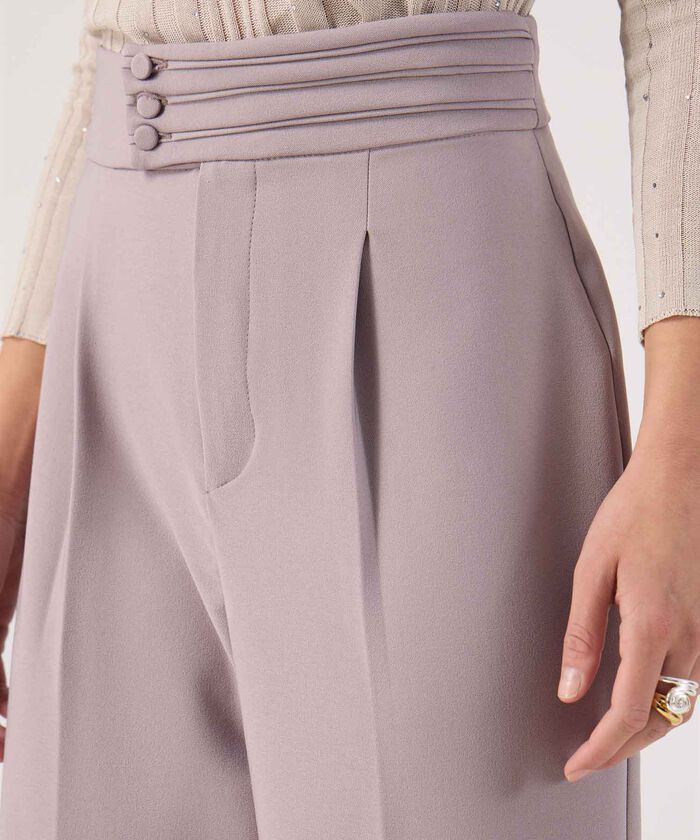 Pantalon fluido con botones 