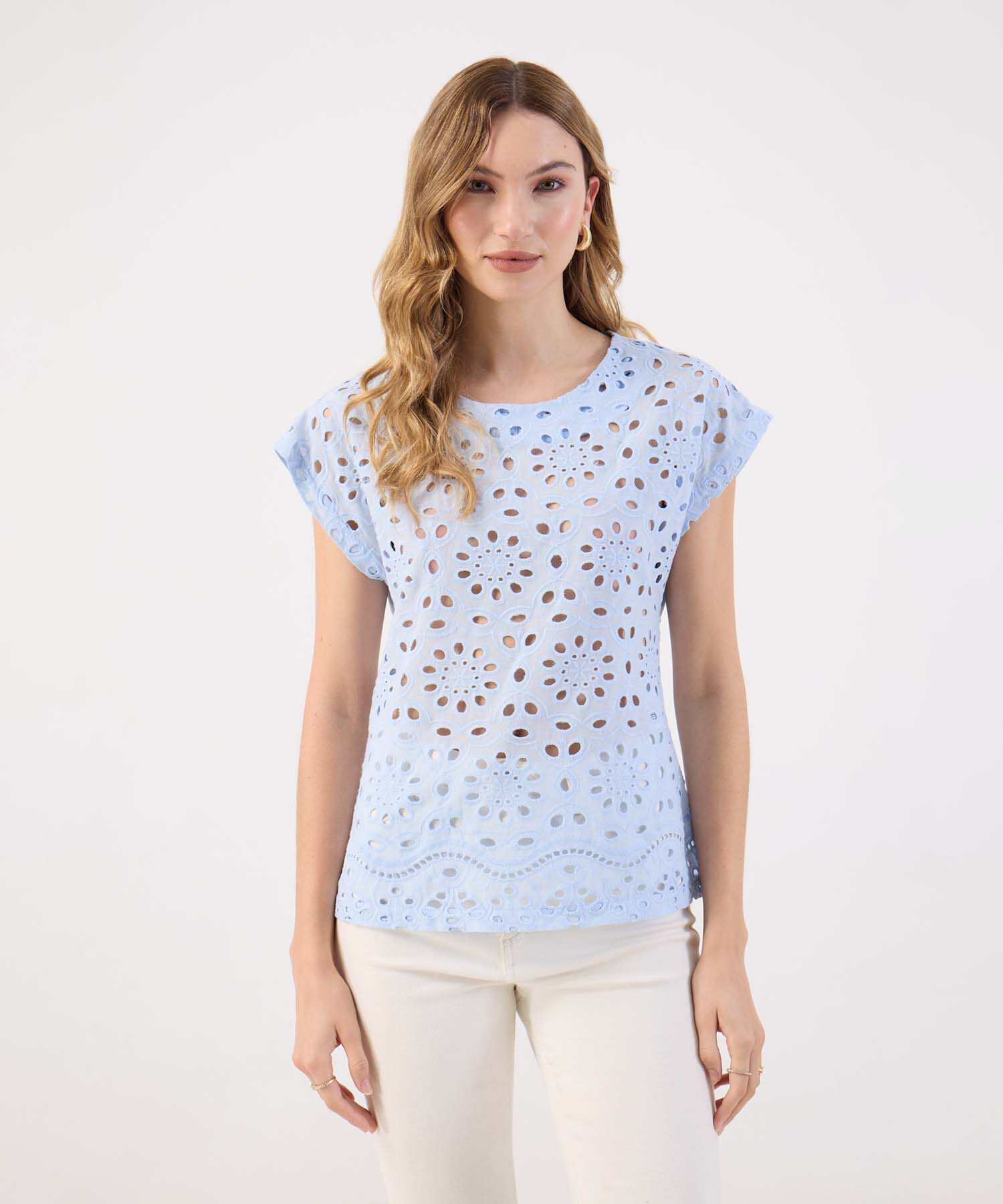 Blusa Para Mujer Acanalada Ajustada