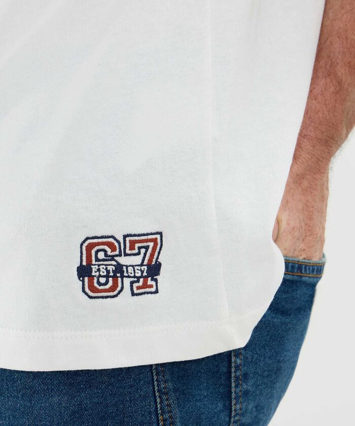 Camiseta Con Bordado Para Hombre
