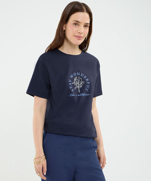 Camiseta Estampado Stay Wonderful image number null