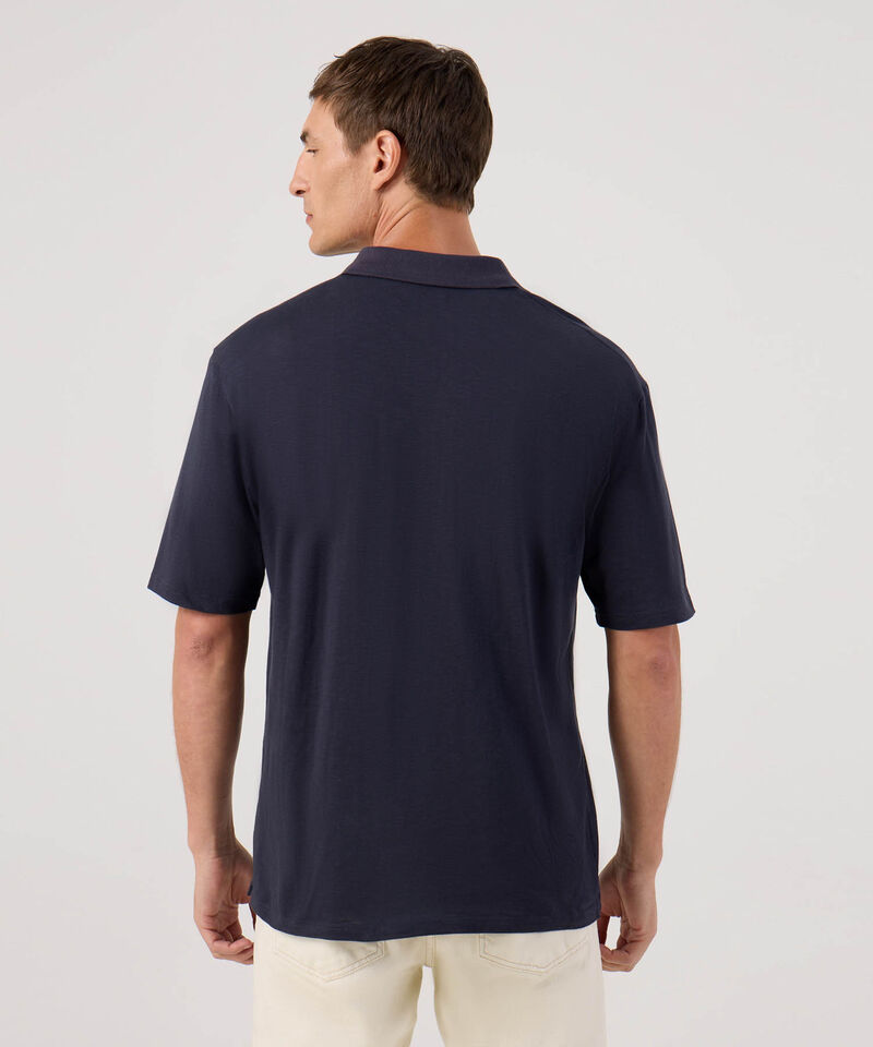 Polo Manga Corta Tres Botones Hombre