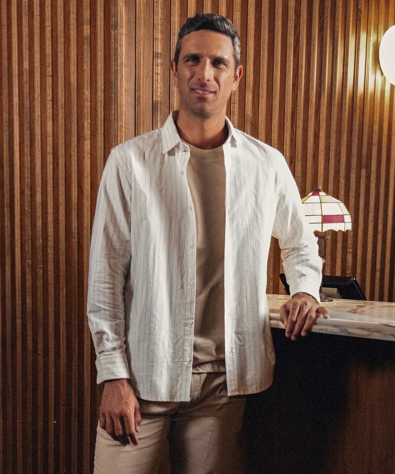 Camisa Con Estampado A Rayas