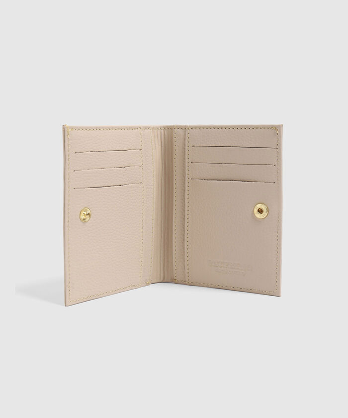 Billetera Unicolor Con Boton 