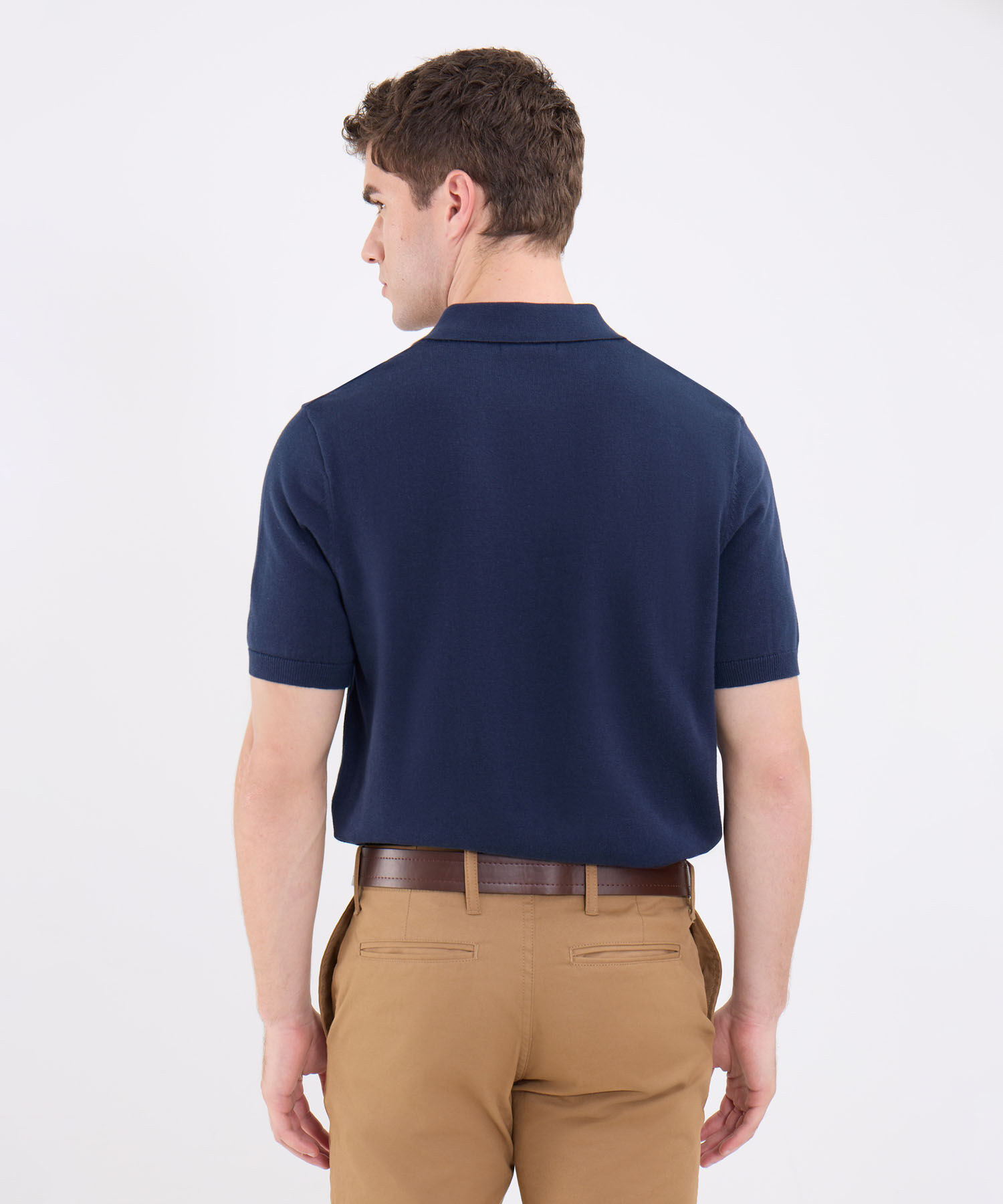 Polo Tejida Para Hombre