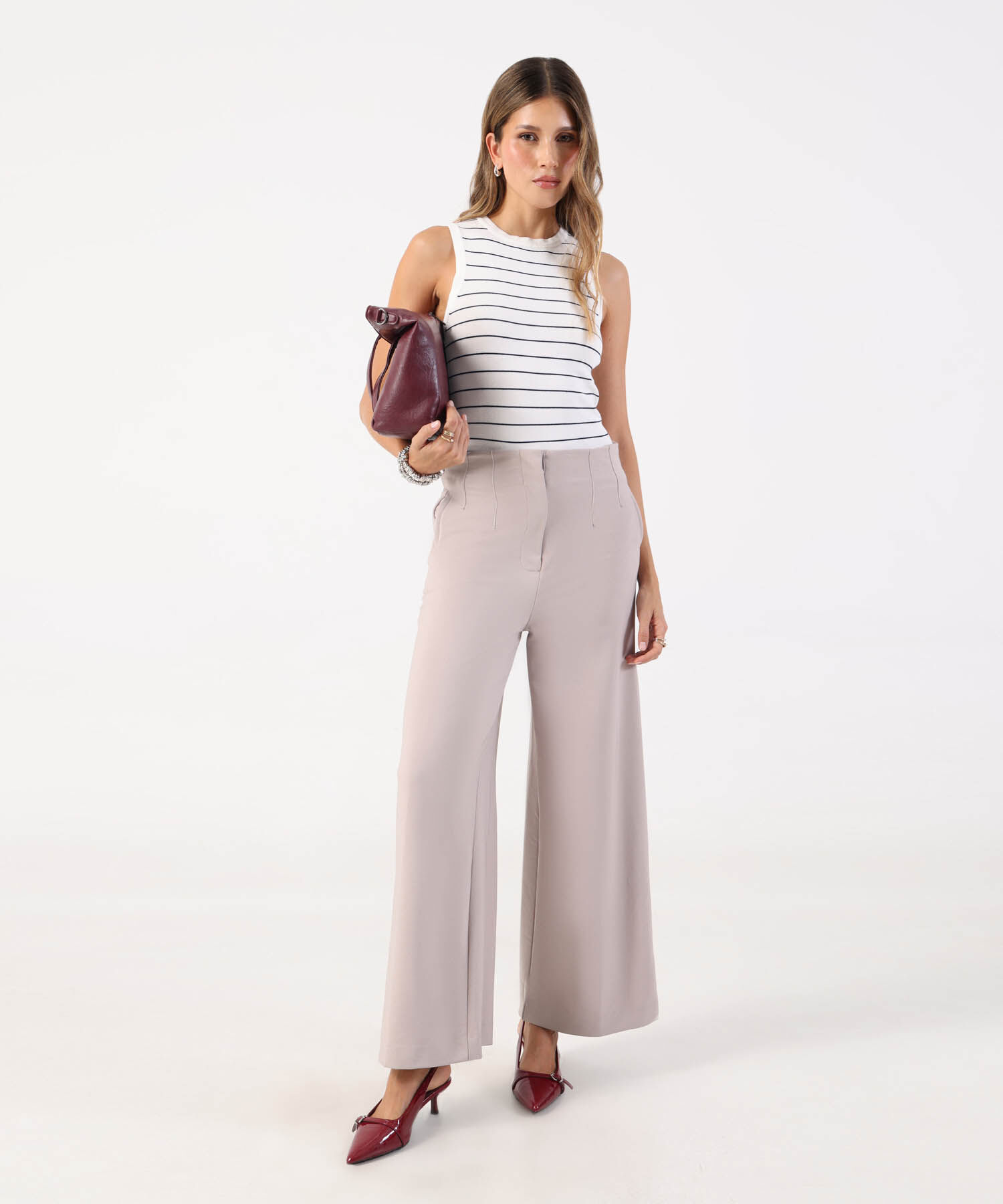 Camiseta de Punto Sin Mangas para Mujer