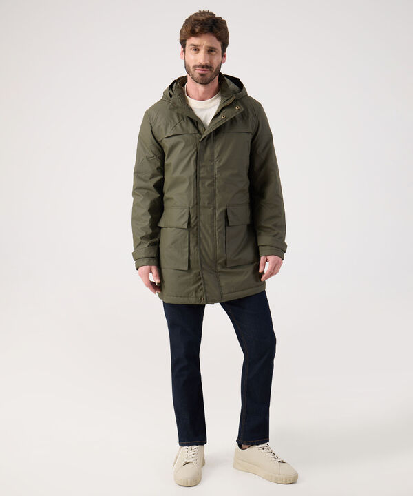 Chaqueta Parka Unicolor 