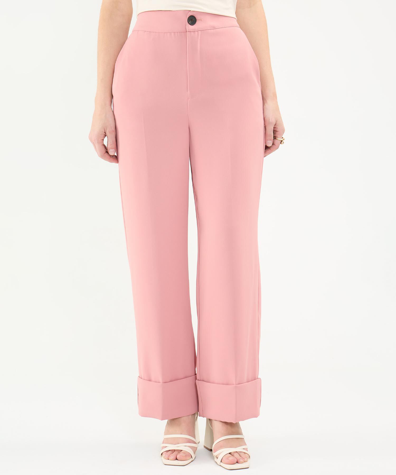 Pantalón Casual con Doblez