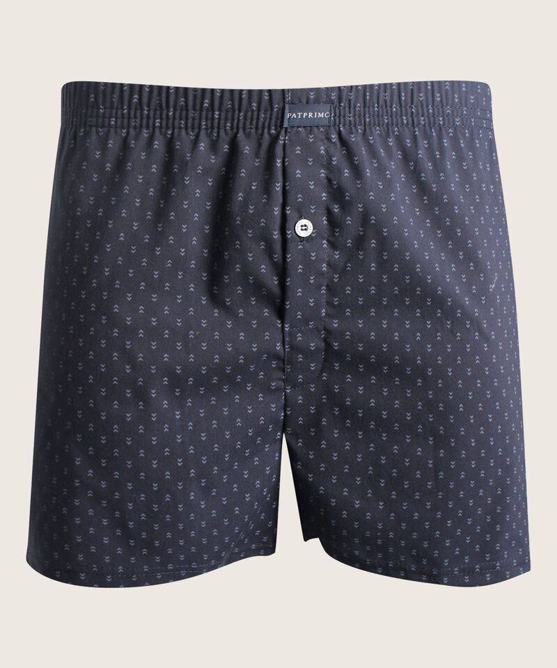 Boxer Pack X3 Pantaloncillo Tejido Plano Amplio Algod&oacute;n Prete&ntilde;ido, Cuadro-Rayas Y Estampado