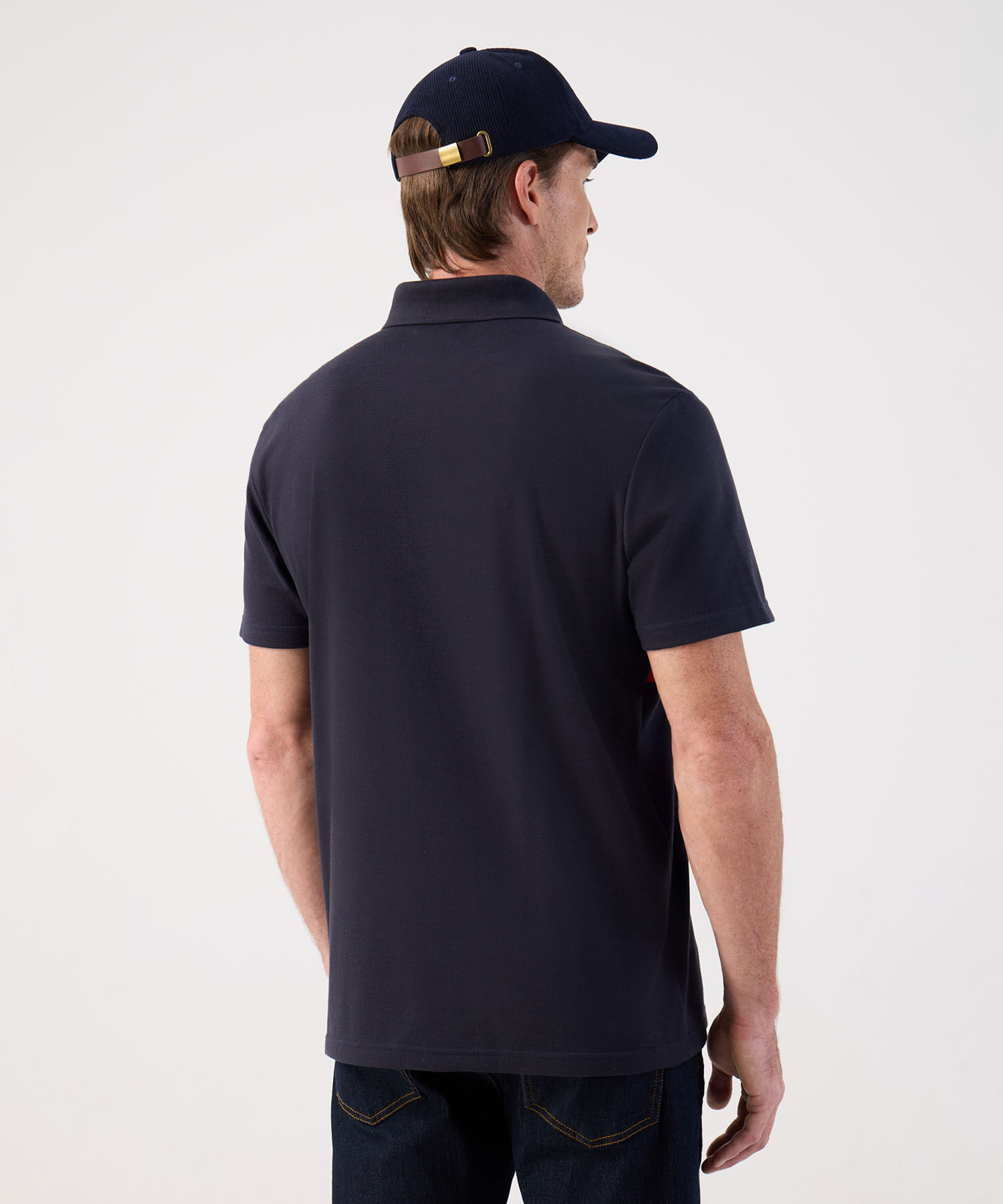 Polo Deportivo de Algod&oacute;n con Banda Horizontal Para Hombre