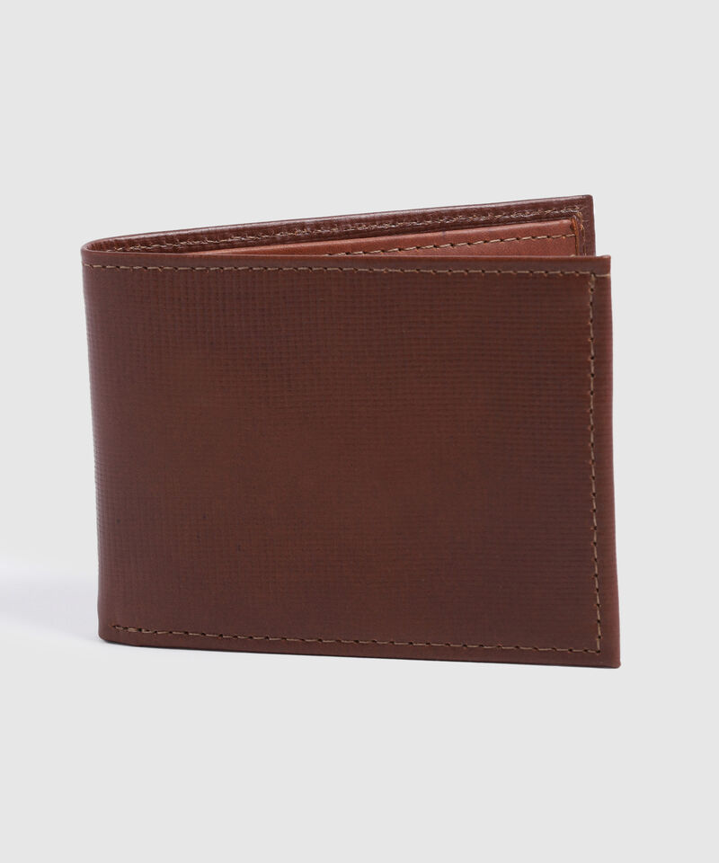 Billetera Texturizada Plegable Para Hombre