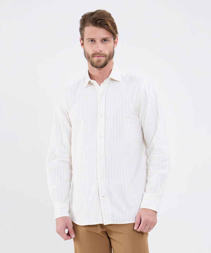 Camisa Con Estampado A Rayas