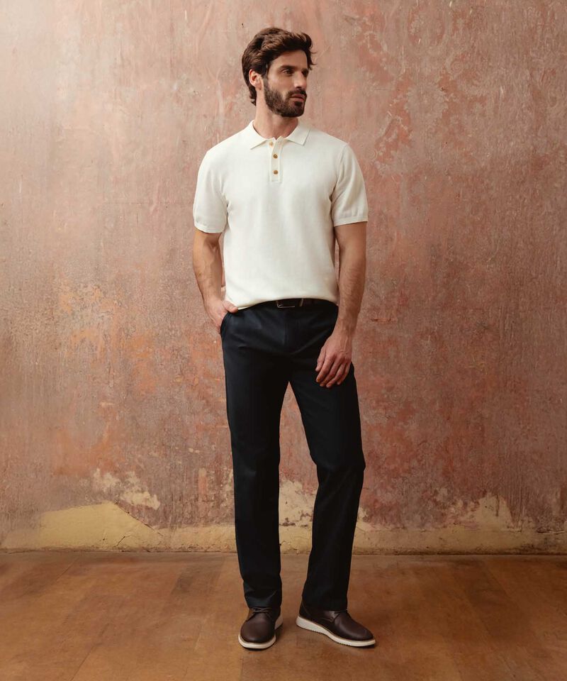 Polo De Punto Manga Corta Estilo Cl&aacute;sico Para Hombre