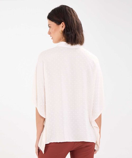 Camisa con Lunares en Tela