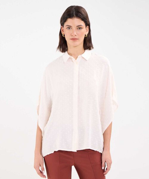Camisa con Lunares en Tela image number null