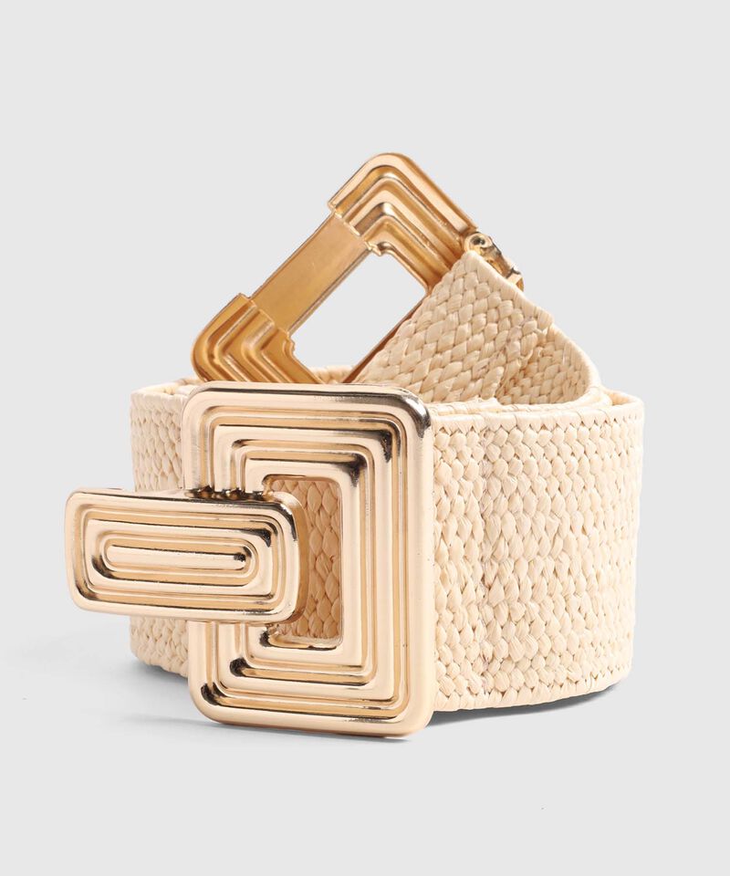 Cintur&oacute;n Ancho Para Mujer Con Hebilla Met&aacute;lica