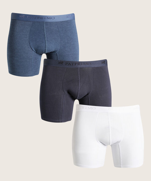 Boxer Pack X3 Medio Algod&oacute;n Unicolor image number null