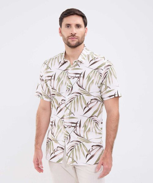 Camisa manga corta estampada para hombre image number null