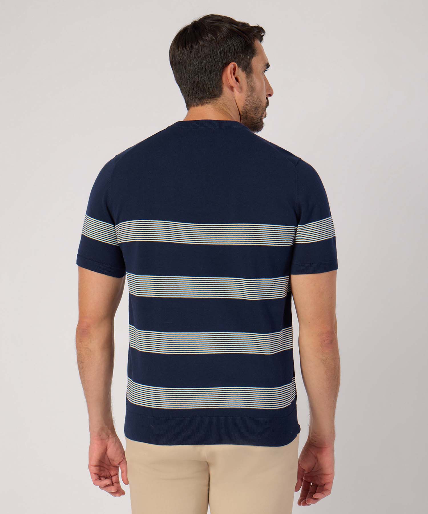 Camiseta A Rayas Manga Corta 