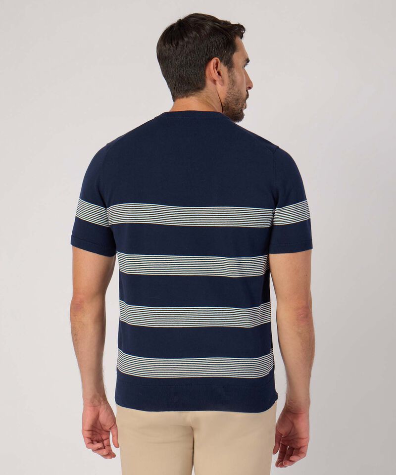 Camiseta A Rayas Manga Corta 