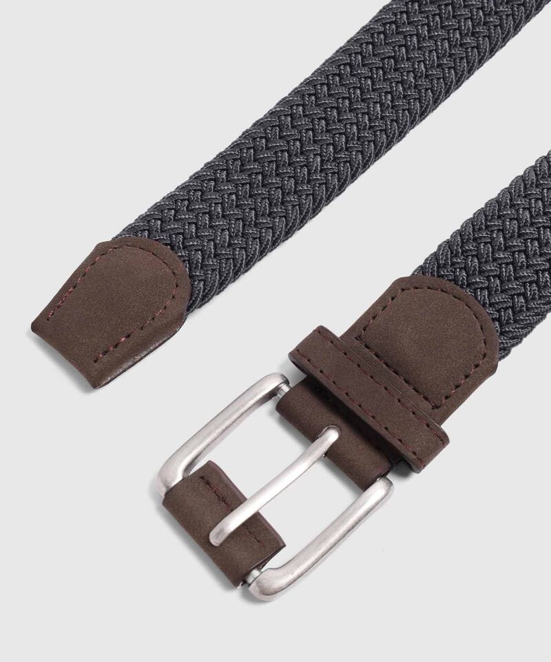 Cintur&oacute;n Trenzado El&aacute;stico Dise&ntilde;o Compacto Para Hombre