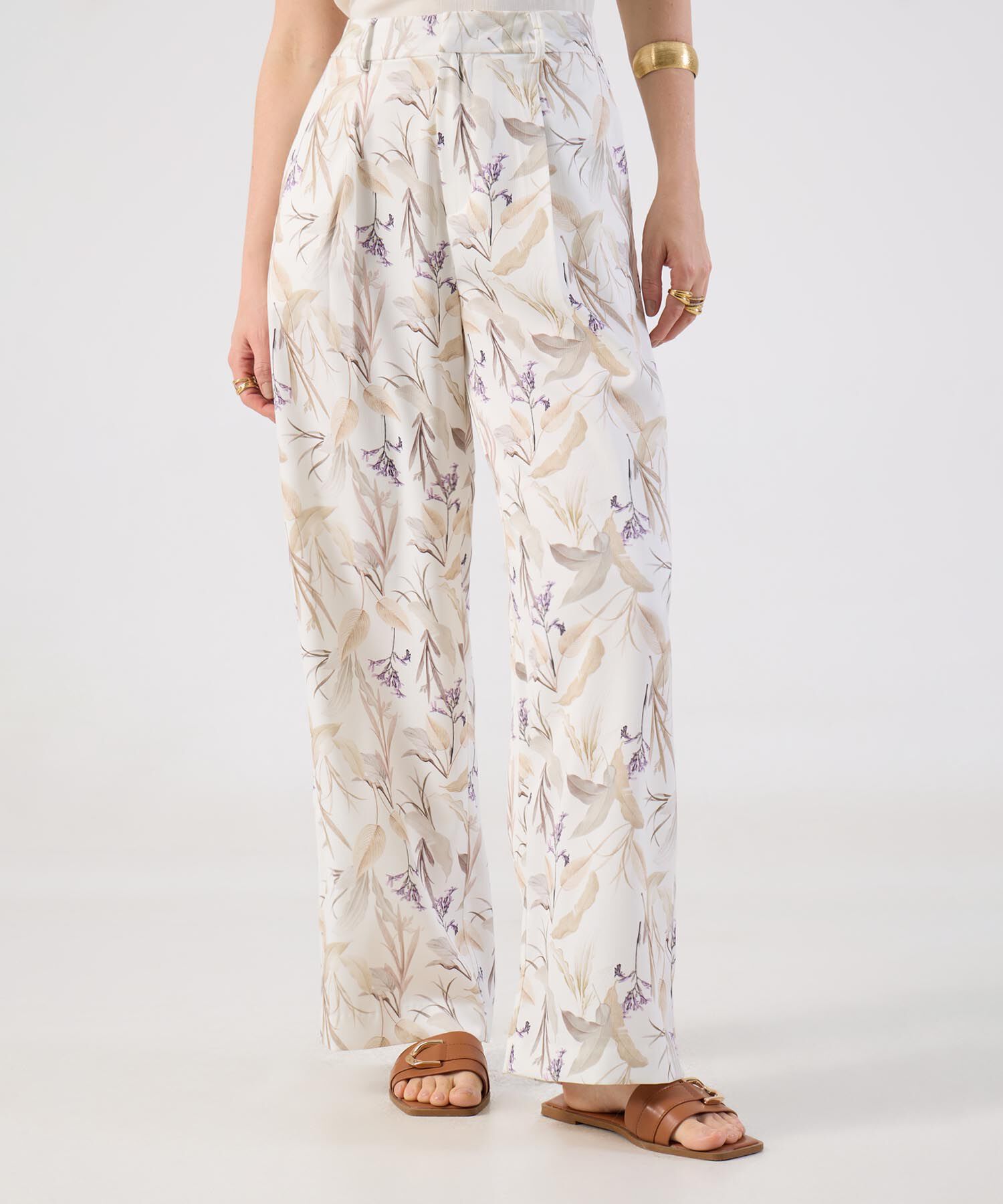 Pantal&oacute;n Palazzo Estampado Para Mujer