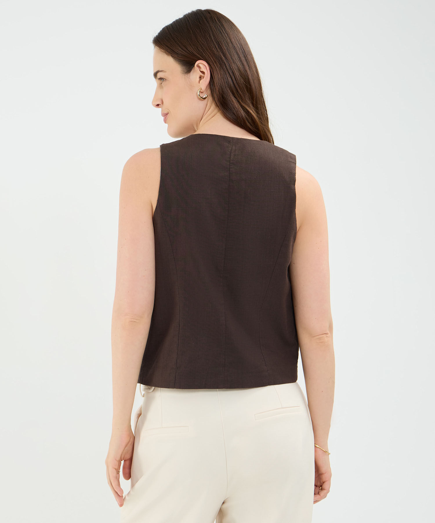 Chaleco en Efecto Rústico