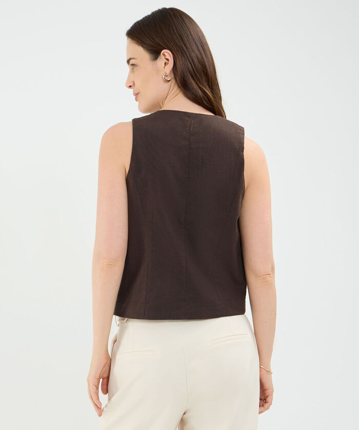 Chaleco en Efecto Rústico