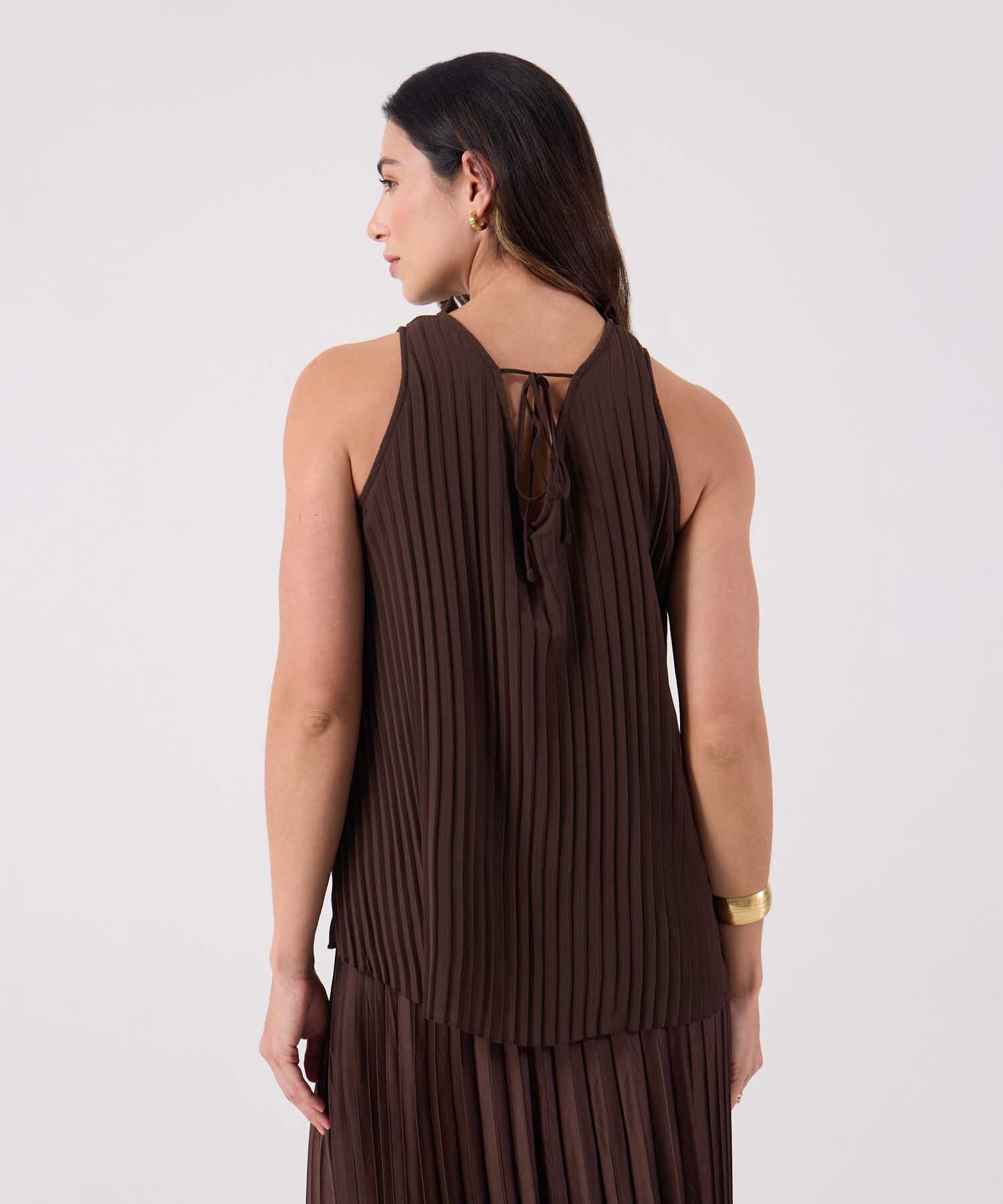 Blusa Texturizada Con Detalle En Espalda 