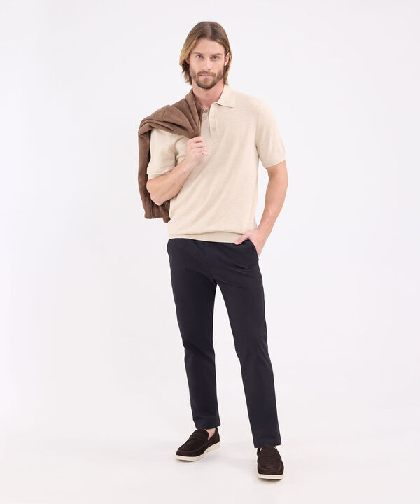 Polo Tejida Para Hombre