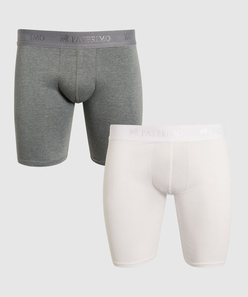 Pack X2 Boxer Para Hombre De Diseño Largo En Lycra-Algodón image number null