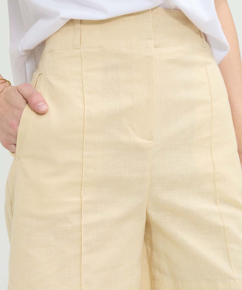 Bermuda En Lino Unicolor