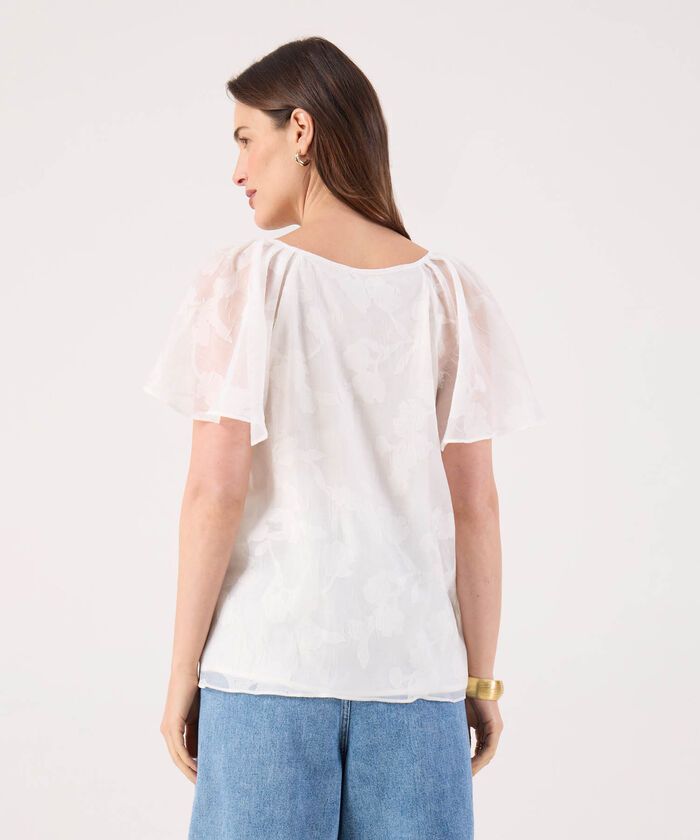Blusa Con Textura Unicolor 
