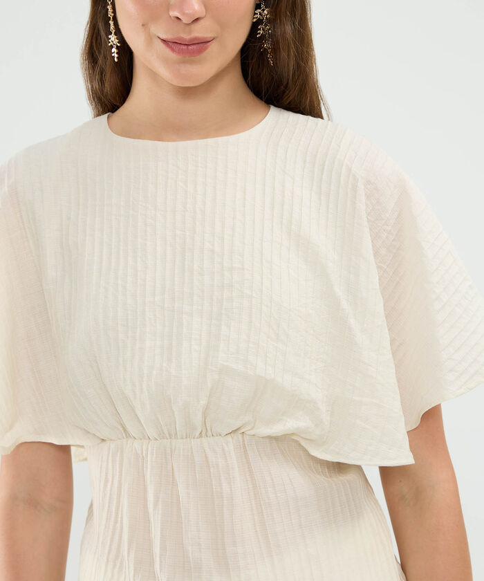 Blusa Con Manga Acampanada Para Mujer