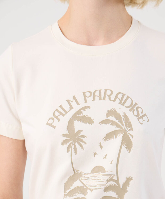 Camiseta Manga Corta Con Estampado