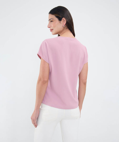 Blusa Manga Corta Texturizada