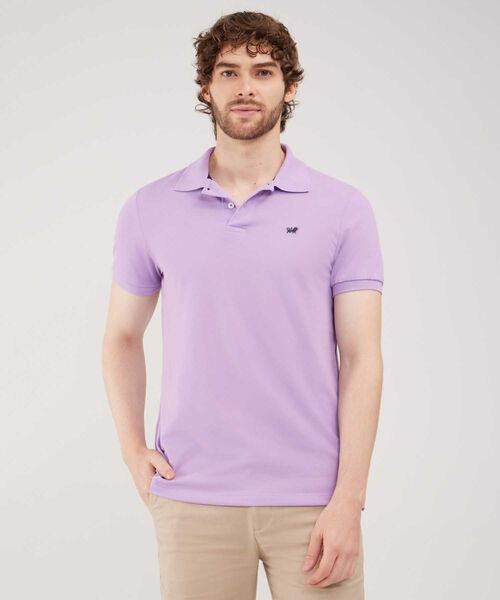 Polo Tejido Unicolor Cuello Y Pu&ntilde;os Tejidos,Sin Bolsillo Con Hiladillo. image number null